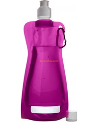 Kids plastic BPA Free promotion gift easy take folding sports water bottle, water bag, foldable bag for travel