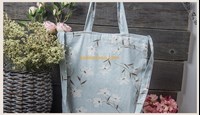 China factory wholesale price custom promotional printed recycled eco-friendly soft cotton bag shopping bags with lining