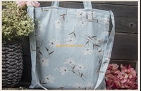 China factory wholesale price custom promotional printed recycled eco-friendly soft cotton bag shopping bags with lining