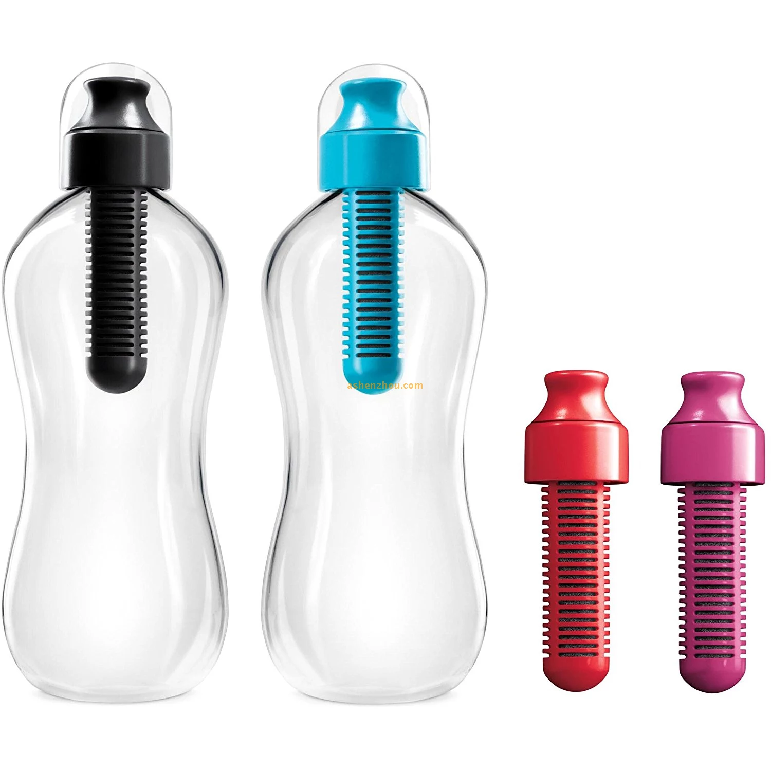 BPA Free active carbon colorful 550ml filter water bottle with carry cap, sports drinking bottle, bobble water bottle