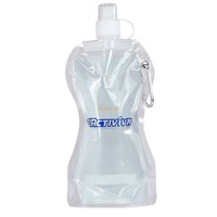 Drinkware type foldable plastic water bottle BPA Free collapsible water bottle, stand up pouches