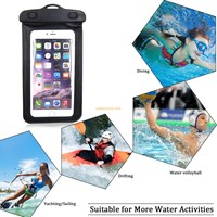 Universal PVC dry bag mobile phone waterproof pouch for iphone 6, pvc waterproof pouch for swimming