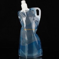 1000ml Foldable outdoor water bottle BPA Free PE plastic collapsible water bottle portable folding water bottle
