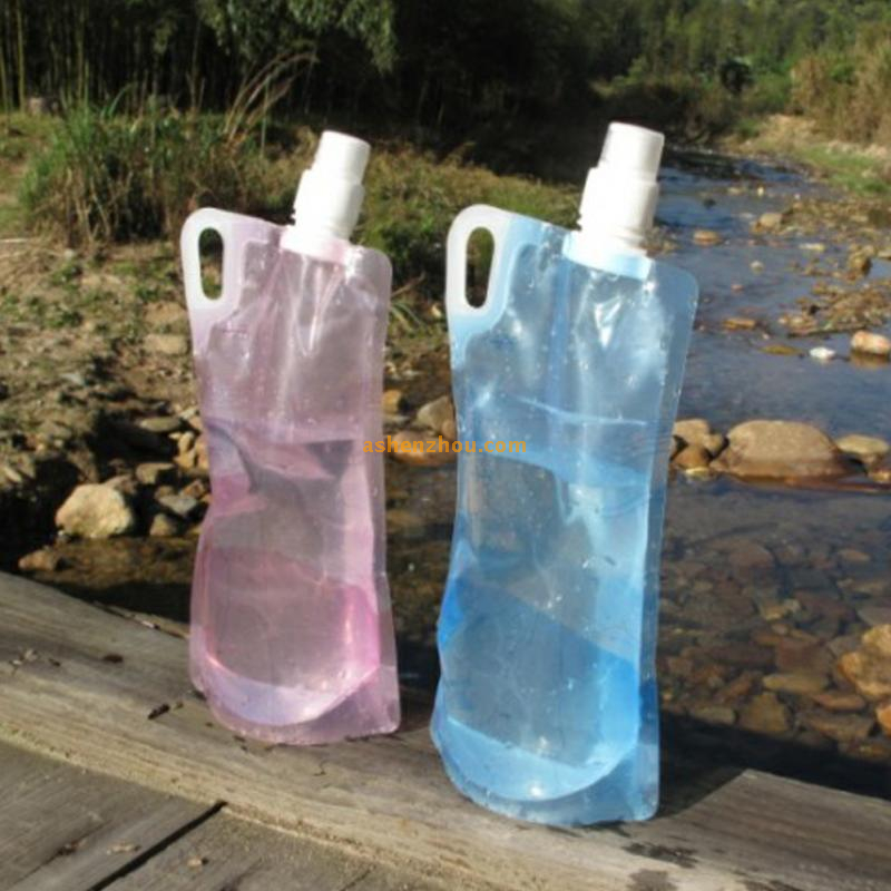 1000ml Foldable outdoor water bottle BPA Free PE plastic collapsible water bottle portable folding water bottle