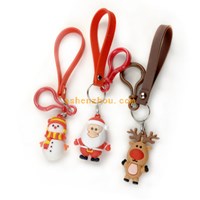 Cute custom christmas key chain cartoon key chain