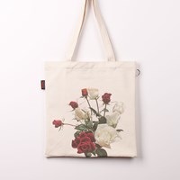 China factory wholesale price promotional custom logo printed personalized colored printed muslin canvas fabric long tote bags