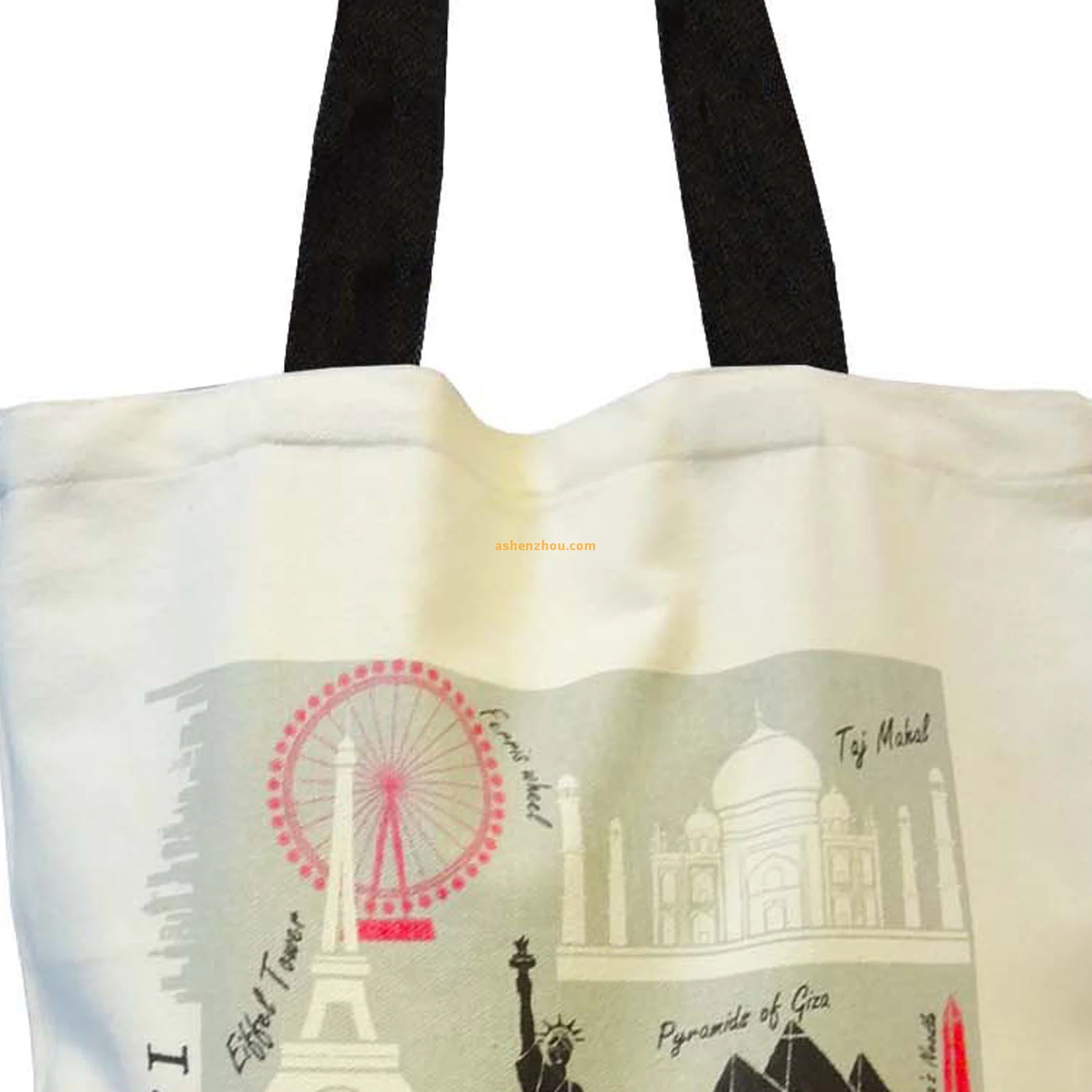 Top quality new fashion custom personalized canvas beach tote bags