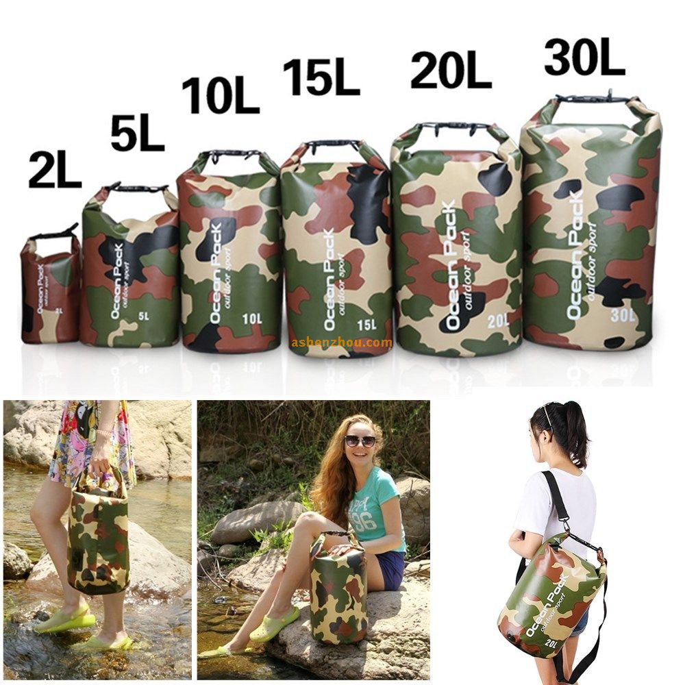 Ocean pack dry bag, PVC waterproof diving bag, dry bag backpack, travel waterproof dry bag with should strap for camping