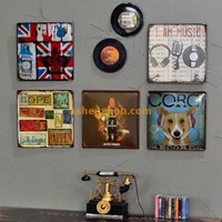 Made in China professional personalized custom design large old fashioned metal hanging signs for sale