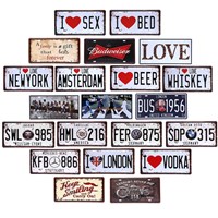 Factory wholesale custom metal aluminum retro signs for hotel with cheap price