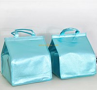 Recycle custom promotional cheap easy carry medium size non woven whole foods six pack thermos insulated lunch cooler bag