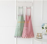 Most popular custom colored polyester aprons promotional children apron oem cotton adult apron