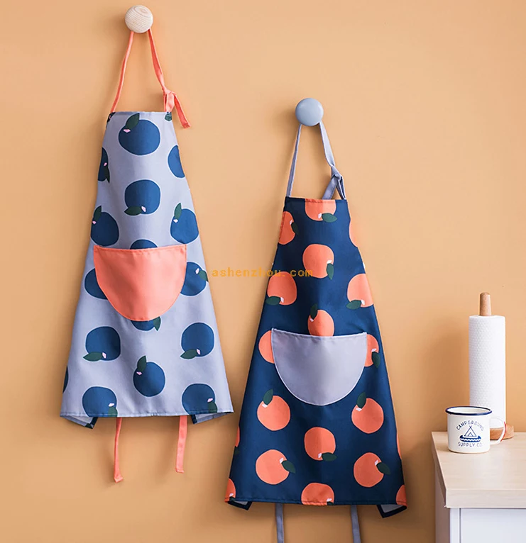 Newest design custom logo adjustable cooking non woven fabric cotton apron blank apron