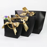 Wholesale cheap price custom silkscreen printing foldable shopping boutique craft paper tote bag for cloth