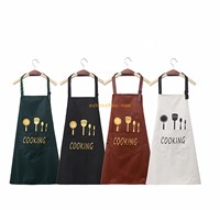 Bottom price custom household cooking kitchen adult cotton canvas apron