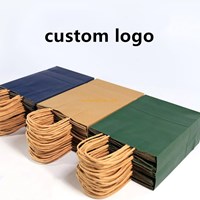 China wholesale low price custom logo print eco shopping promotional pp paper shoulder kraft bag