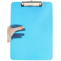 Top grade wholesale custom size clear acrylic plastic clipboard for school and office use, metall clips for clipboards