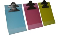 Hot selling promorionl cheap custom A4 transparent color flexible plastic clipboard for office /stationery