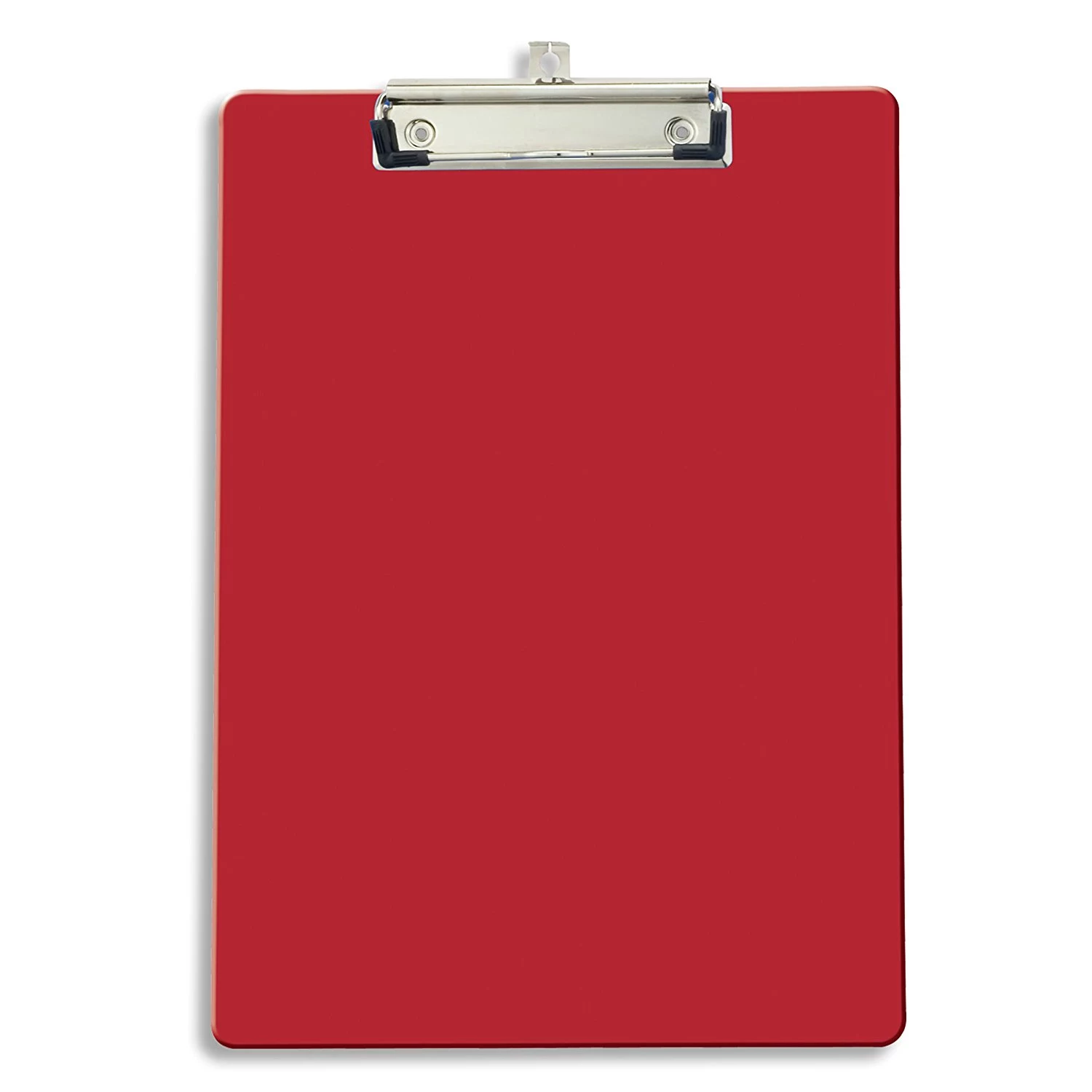 Low price custom standard size high transparent color flexible plastic clipboard with metal clip for office use