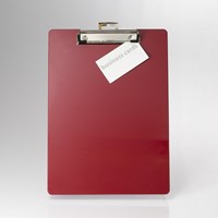 Low price custom standard size high transparent color flexible plastic clipboard with metal clip for office use