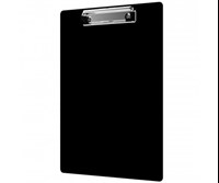 Top quality multi-function custom different size waterproof PVC writing board black plastic clipboard for office