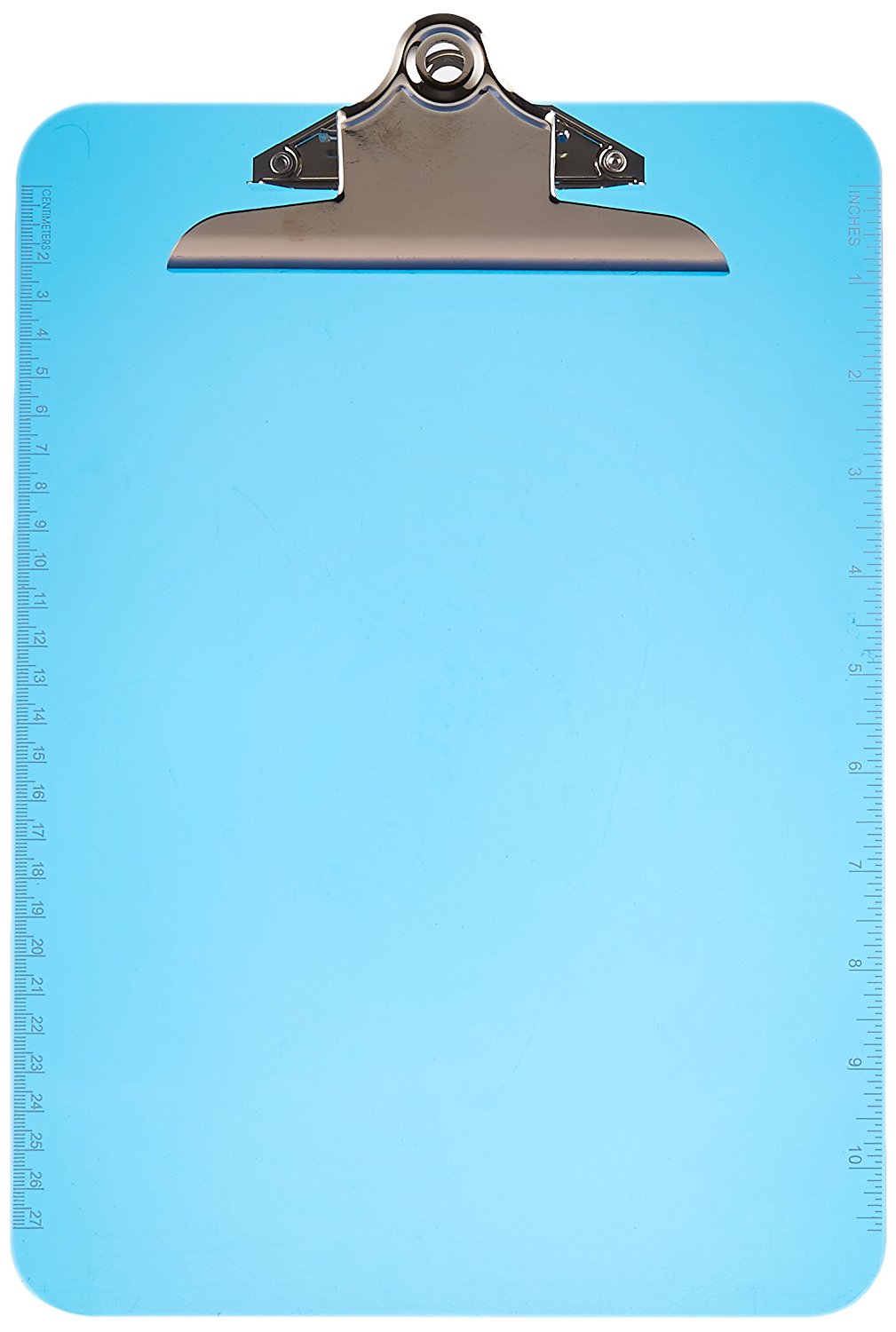 High quality multifunctional custom full color flexible plastic writing clipboard with strong metal clip