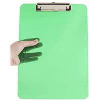 Factory direct promotional custom colorful double sides A4 A5 A6 FC size office PVC plastic clipboard with pen holder