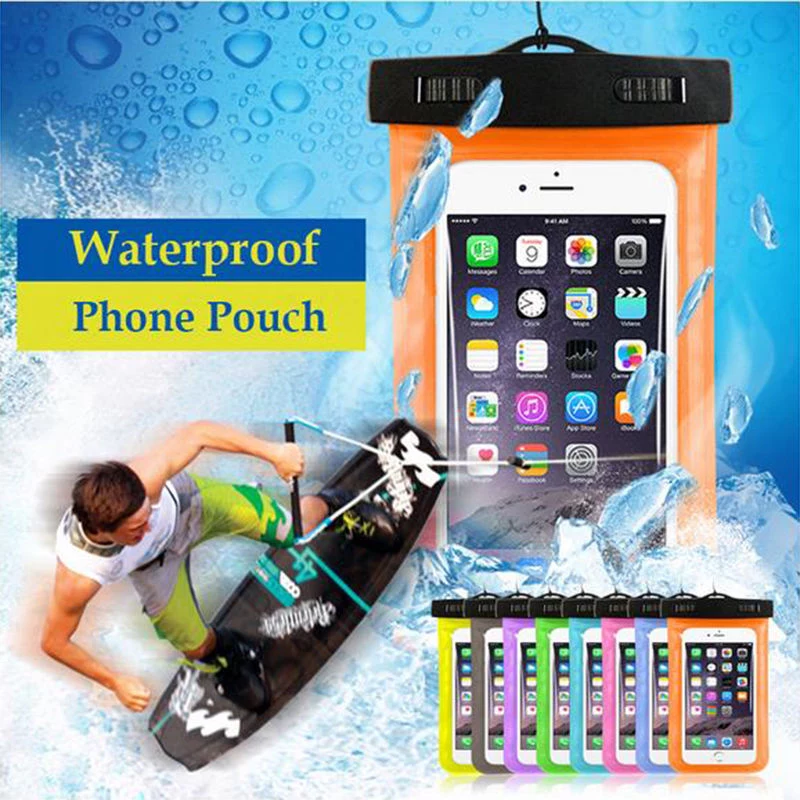 Best waterproof cell phone case, heavy-duty universal waterproof phone case iPhone 6S 6 7 Plus custom waterproof phone bag pouch