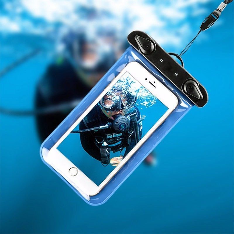 Underwater phone bag 100% sealed plastic pouch waterproof phone bag case diving mobile bag pouch for iPhone Samsung cell phone