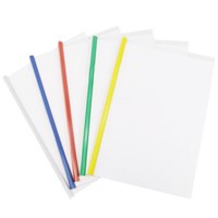 High quality custom file folder A4 L shaped pp plastic pvc clear transparent slide bar report cover ,folder binder