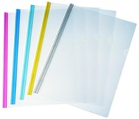 High quality custom file folder A4 L shaped pp plastic pvc clear transparent slide bar report cover ,folder binder