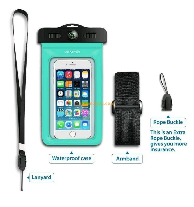 Best waterproof iphone 6s plus cases cheap custom waterproof phone case with armband compass lanyard for smart phones for outdoor sports