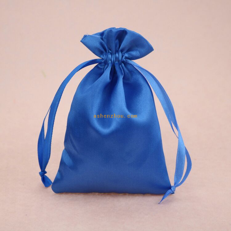 Factory price high quality custom logo printed silk satin cosmetic bag for jewelry