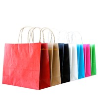 China good quality custom logo printing and design craft paper bag for shopping and promotion