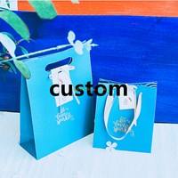 China cheap custom logo printing luxury gift foldable PP laminated eco friendly shopping paper bag
