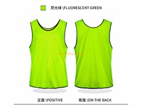 Cheapest custom colors breathable gym sport mesh soccer bibs football training vest