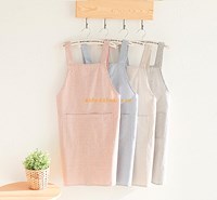 Bottom price custom household cooking kitchen adult cotton canvas apron