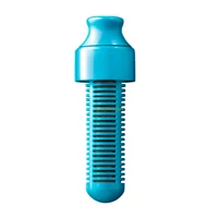 Lime filter bobble water bottle with carry cap, blue, medium, 550ml, BPA Free