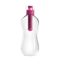 Lime filter bobble water bottle with carry cap, blue, medium, 550ml, BPA Free
