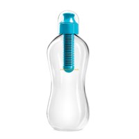 Lime filter bobble water bottle with carry cap, blue, medium, 550ml, BPA Free