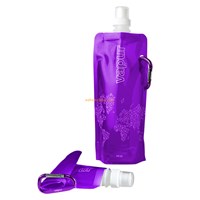 Foldable plastic water bottle carton sport water bottle, foldable shaker bottle,custom logo bottle